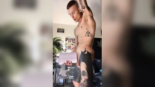 Autoblow Ultra- Hoss Kado is putting his big uncut cock in his automatic masturbator