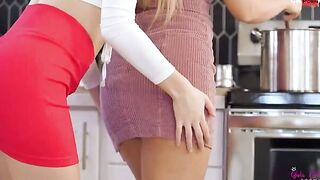 Blake Blossom is making a Valentines dinner for her gf Braylin Bailey. Meanwhile Braylin arrives