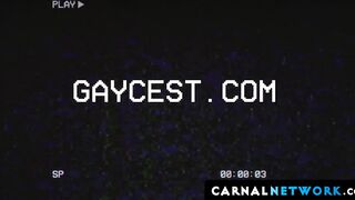Brian Bonds licks his nephew's ass hole before fingering and pounding it