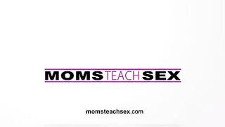 Krystal Sparks is a sensual lady whos also so noisy into the bedroom. Her stepson Alex Mack hears her having