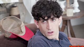 Stepson gets caught red handed by his stepmom