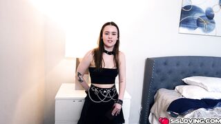Trinity Olsen works something out for stepbro