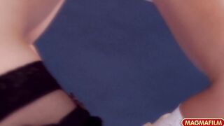Bombshell lesbians making out