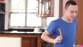 Nikki Nutz loves to prank his stepsister Marina Gold. When he finds Marina napping on the couch he grabs a