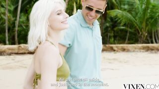 VIXEN Slender Blonde Christy has earth-shattering orgasms
