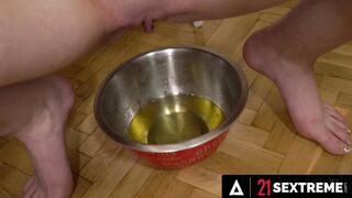 21 SEXTREME - Adorable Sexy Mia Evans Gets Her Small Cunt Cleaned And Boned After Pee