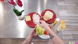 Chloe Temple dig masturbating inside semi-outside places like the kitchen of the house she shares with Ethan Seeks her stepbrother.