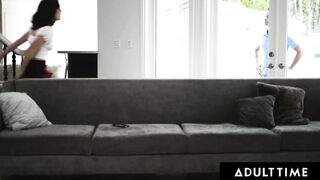 ADULT TIME - Amazing 18 Freya Parker Hooks Up With Mature Man Behind Her Stepparents Back!