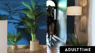 ADULT TIME - Exhibitionist MILFs Lexi Luna and Reagan Foxx Play With Sex Toy For FIRST TIME!