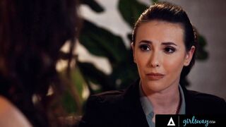 GIRLSWAY - Dominant Casey Calvert Teaches Patient Soft FETISH! SPANKING and TOES BONDAGE