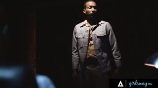 Week porn video – GIRLSWAY - Detective Misty Stone Has Rough Sex With Her Colleague On Their Desk at the Police Station