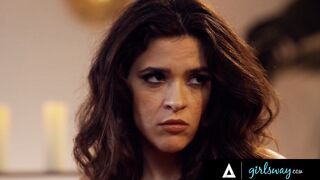 GIRLSWAY - Crazy PAWG Dark Haired Gets Submissive Towards Her Bae Therapist