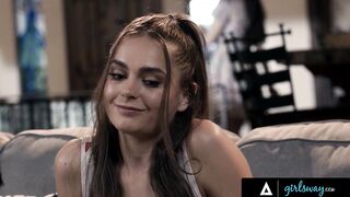 GIRLSWAY - Bae 19 Yo Uses Stepmom Lexi Luna's Toy Controller Without Noticing