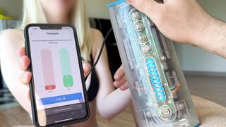Julia Softdom - Playing with a new toy AutoBlow AI Ultra