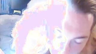 Sucking Daddy's Cock on Webcam