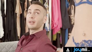 JOYMII - hot Teens Put A Huge Cock Inside Her Tight 18yo Cunt Into Doggy Style