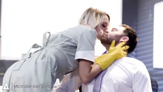 MODERN-DAY SINS - Overworked Boss Takes A Break To Rough Assfuck The Pervert Office Maid Kenna James