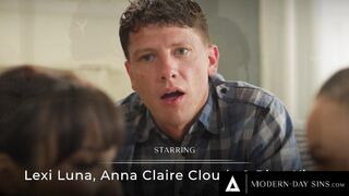 MODERN-DAY SINS - PAWG Anna Claire Clouds Convinces Hubby For three-WAY With Big Boobed Next Door Lexi Luna