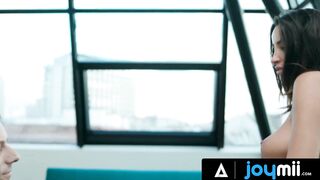 JOYMII - Adorable Lusty Dark Haired Alyssia Kent Distracts From Work Her Bf To Have Some Sex