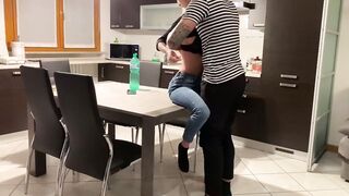 Skinny Hot Blonde Fucked On Kitchen Table Home Sex