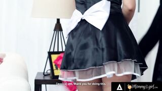 MOMMY'S CHICK - Caring 18yo Eighteen Wears A Maid Outfit To Take Care Of Her Super Stepmom Jessica Ryan