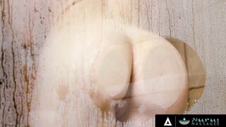 NURU STROKES - babe Mia Moore Offer Her Bf Cutie NURU Experience With Interracial Plowed
