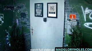 Lesbian Glory Hole and Extremely Huge Dildo
