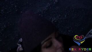 Rex Ejaculates All Over Zoeys Face Public