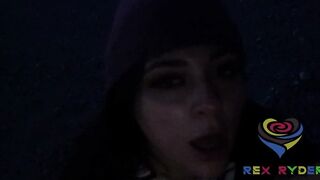 Rex Ejaculates All Over Zoeys Face Public