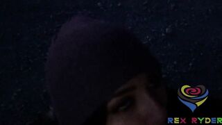 Rex Ejaculates All Over Zoeys Face Public