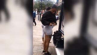 Bubble Butt Thot Tight Grey Spandex Shorts (BUSTED)