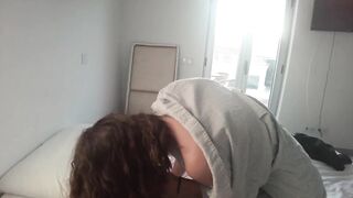 goddess sluts nice boobs blows boyfriends penis into bedroom Bombshell