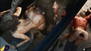 3D Resident evil ada banged brutally