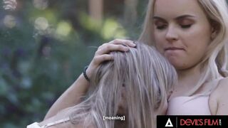 DEVILS TAPE - Erotic Girls Play With Their Soak Snatch With Her Tongue And Fingering