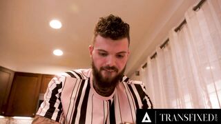 TRANSFIXED - Bae Babes Erica Cherry & Gracie Jane ROUGH SANDWICH NAILED Monster Dick Stud