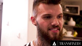 TRANSFIXED - Bae Babes Erica Cherry & Gracie Jane ROUGH SANDWICH NAILED Monster Dick Stud