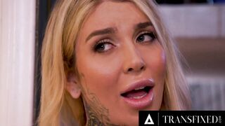 TRANSFIXED - Bae Babes Erica Cherry & Gracie Jane ROUGH SANDWICH NAILED Monster Dick Stud