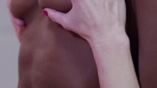 GIRLSWAY - Stunning Ana Foxxx Uses a Vibrator Deep Into Her Lesbo Bestie Then Facefucks Her