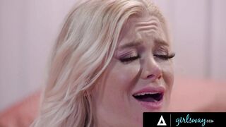 GIRLSWAY - Stunning Ana Foxxx Uses a Vibrator Deep Into Her Lesbo Bestie Then Facefucks Her