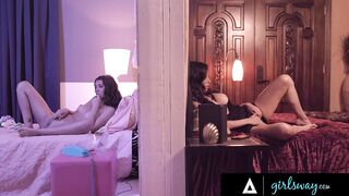 GIRLSWAY - Incredible Maya Woulfe Joins Her Sexual Stepmom into Her Room After Hearing Her Masturbating