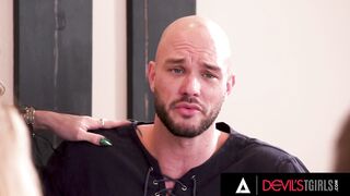 DEVILS TGIRLS - Big Tit Ladyboy Swinger Gracie Jane Takes A Huge Juicy Penis Deep Inside Her Butthole