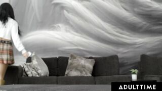 ADULT TIME - Romantic Horny Fucked Ends Inside Sweet Proposal For Queenie Sateen And Zariah Aura!
