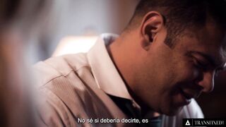 TRANSFIXED - Older Fashioned Man is Assfucked by Hidden Step-Daughter Emma Rose (Spanish Subtitles)
