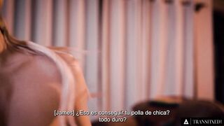 TRANSFIXED - Older Fashioned Man is Assfucked by Hidden Step-Daughter Emma Rose (Spanish Subtitles)