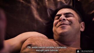 TRANSFIXED - Older Fashioned Man is Assfucked by Hidden Step-Daughter Emma Rose (Spanish Subtitles)