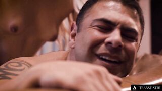TRANSFIXED - Older Fashioned Man is Assfucked by Hidden Step-Daughter Emma Rose (Spanish Subtitles)