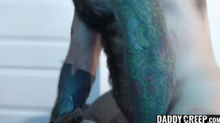Young twink gets double pounding by stepdad and step uncle