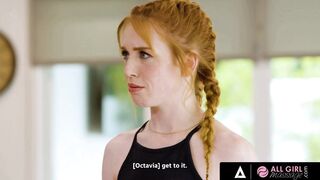 ALL BIMBOS STROKES - 2 Hottie Dyke Redheads Enjoy A Tongue Licking Their Soak Pussies
