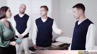 Cute Victoria having a gangbang surprise