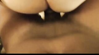 Mature Tranny's Interracial Blowjob Caught on Cam